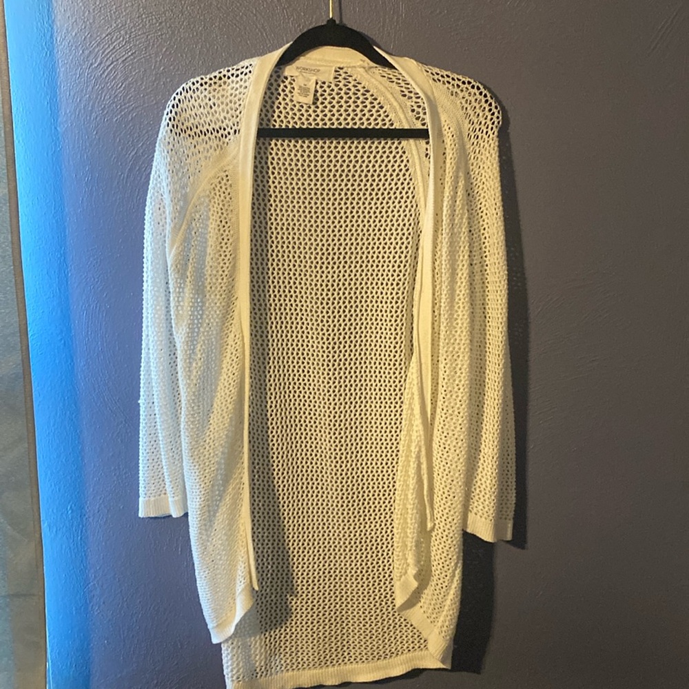Size medium white cardigan